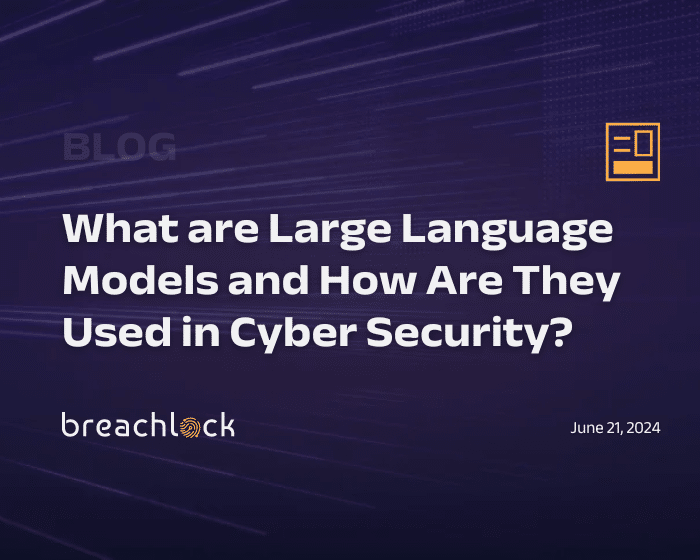 What are LLMs and How are They Used in Cybersecurity? BreachLock Blog cover June 21, 2024.